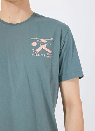 Billabong TOGETHER PREMIUM SS 24A351537 Haki Bisiklet Yaka Regular Fit Düz Erkek T-Shirt