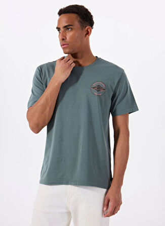 Billabong ROTOR DIAMOND REGULAR TEE 24A351540 Haki Bisiklet Yaka Regular Fit Düz Erkek T-Shirt