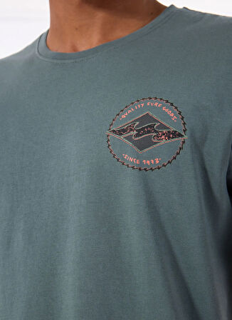 Billabong ROTOR DIAMOND REGULAR TEE 24A351540 Haki Bisiklet Yaka Regular Fit Düz Erkek T-Shirt