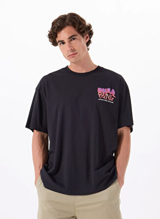 Billabong BUILT TO LAST OG ADIV SS 24A501546 Siyah Bisiklet Yaka Regular Fit Düz Erkek T-Shirt