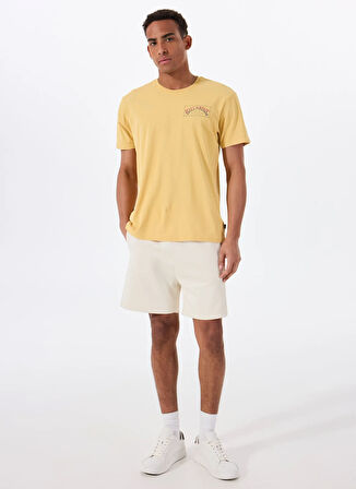 Billabong ORIGINAL ARCH PREMIUM WW 24A521515 Sarı Bisiklet Yaka Regular Fit Düz Erkek T-Shirt