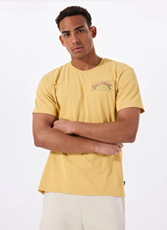 Billabong ORIGINAL ARCH PREMIUM WW 24A521515 Sarı Bisiklet Yaka Regular Fit Düz Erkek T-Shirt