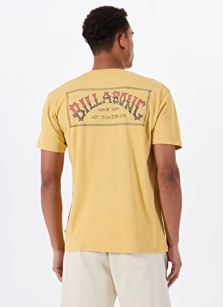 Billabong ORIGINAL ARCH PREMIUM WW 24A521515 Sarı Bisiklet Yaka Regular Fit Düz Erkek T-Shirt
