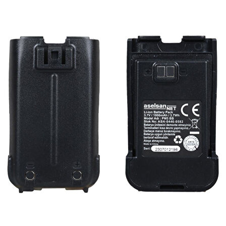 Aselsan A446C PM5BB LI-ON 3.7V 1000Mah Yedek Lityum Batarya Pili