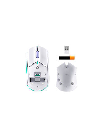 HyperX Pulsefire Haste 2 Beyaz Makrolu Şarjlı Optik Kablolu/Kablosuz Oyuncu Mouse Teşhir