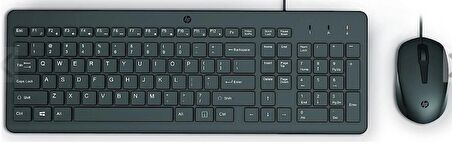 HP 150 Wired 240J7AA 1600Dpı Kablolu Klavye Mouse Seti