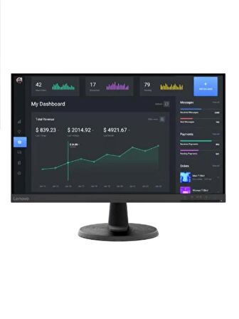 LENOVO 23.8" D24-40 67A2KAC6TK 4MS 75HZ HDMI+VGA FULLHD FREESYNC VA MONITOR