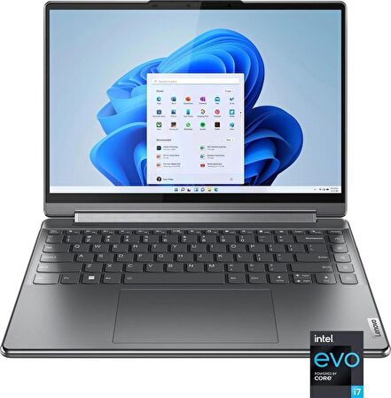 Lenovo-Yoga 9i 14 4K OLED Dokunmatik 2si 1 Arada Dizüstü Bilgisayar ve Kalem-Intel Evo Platformu-Core i7-1360P-16GB RAM-1TB SSD-Fırtına Grisi