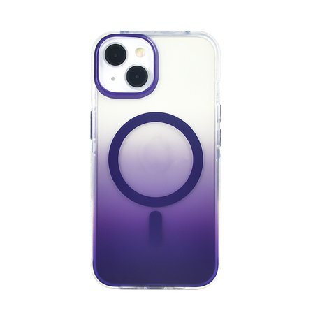 Gpack iPhone 14 uyumlu Kılıf Toros M-Safe Şarj Özellikli Transparan Renk Geçişli Silikon