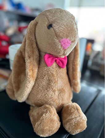 Uyku Arkadaşım PAPYONLU Uzun Kulak Bunny Peluş Tavşan 65 cm