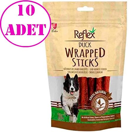 Reflex Ördek Sargılı Köpek Ödül Çubuğu 80gr 10 AD