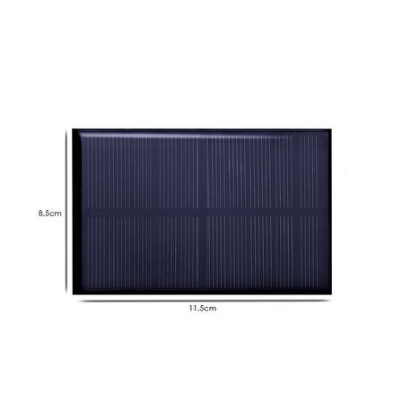 DENEY GÜNEŞ ENERJİ PANELİ SOLAR 6V 1.5W (115X85MM)