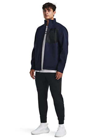 Under Armour 1371586-411-M Shield Jacket Mavi Düz Erkek Mont