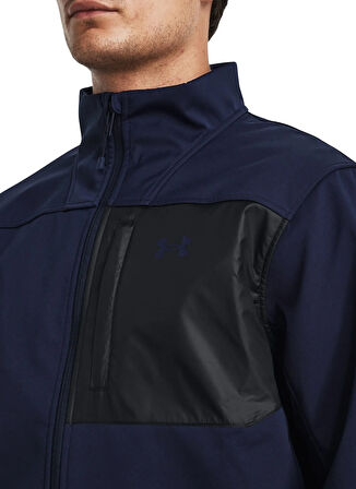 Under Armour 1371586-411-M Shield Jacket Mavi Düz Erkek Mont