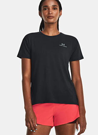 Under Armour 1379141-001-UA Vanish Energy SS 2.0 Siyah Bisiklet Yaka Normal Düz Kadın T-Shirt