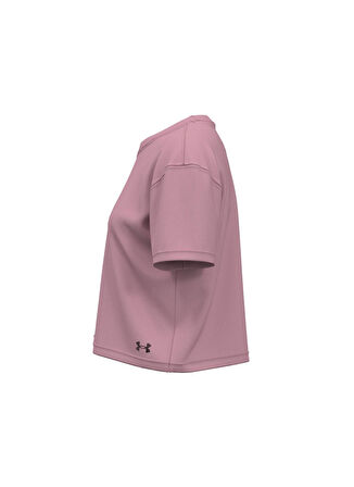 Under Armour Pembe Kız Çocuk Kısa Kollu Bol Kesim Düz T-Shirt 1379987-697 Motion SS