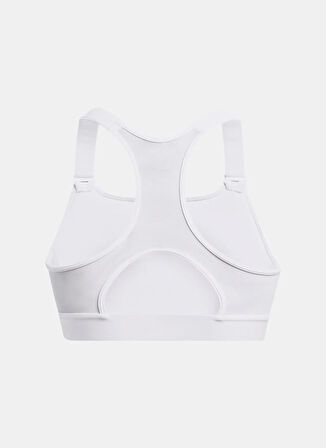 Under Armour 1379195-100-UA HeatGear High Beyaz Sporcu Sütyeni