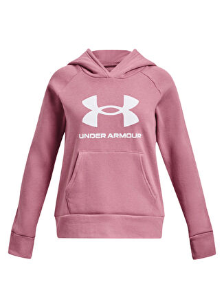 Under Armour Düz Kadın Pembe Sweatshırt 1379615-697 UA Rival Fleece BL Hood