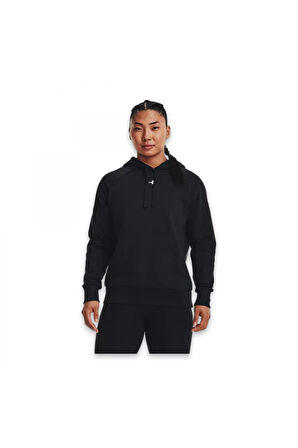Under Armour 1379500 Ua Rival Fleece Hoodie Sweat Siyah Kadın Sweatshirt