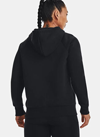 Under Armour 1379500-001-UA Rival Fleece Hoodie Siyah Kapüşon Yaka Normal Düz Kadın Sweatshırt