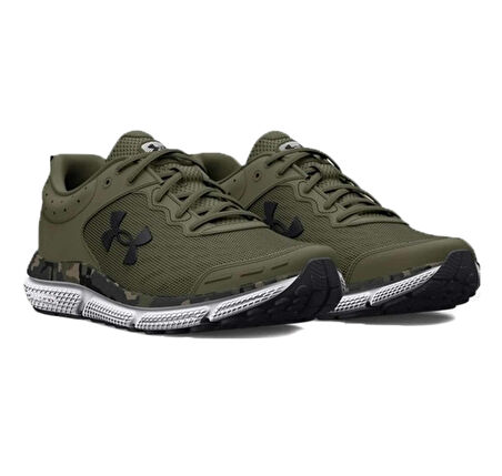 A3027036-300 Under Armour Ua Charged Assert 10 Camo Erkek Spor Ayakkabı Haki