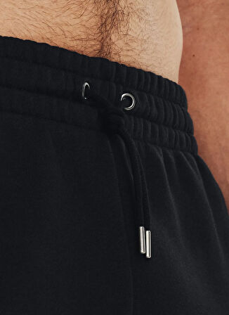 Under Armour 1380377-001-UA Icon Fleece Short Siyah Lastikli Bel Normal Düz Erkek Şort