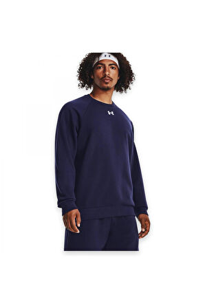 Under Armour 1379755 Rival Fleece Crew Lacivert Erkek Sweatshirt