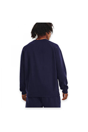Under Armour 1379755 Rival Fleece Crew Lacivert Erkek Sweatshirt