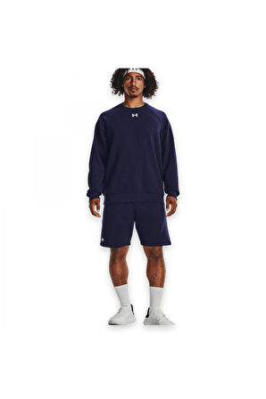Under Armour 1379755 Rival Fleece Crew Lacivert Erkek Sweatshirt
