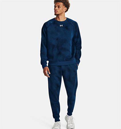 Under Armour UA Rival Fleece Printed Crew Erkek Sweatshirt