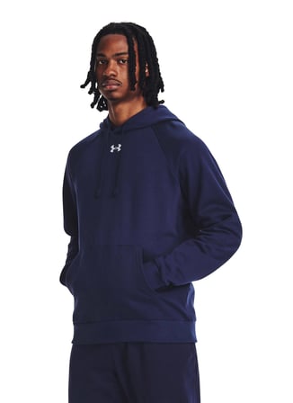 Under Armour Lacivert Erkek Kapüşonlu Sweatshirt 1379757-410 UA Rival Fleece Hoodie
