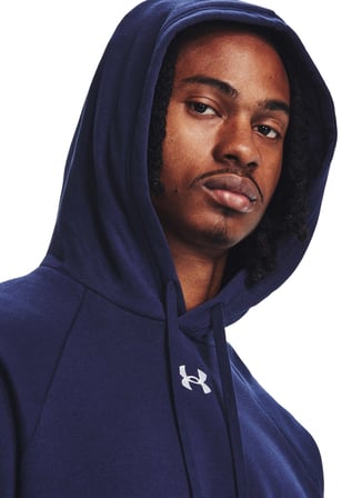 Under Armour Lacivert Erkek Kapüşonlu Sweatshirt 1379757-410 UA Rival Fleece Hoodie