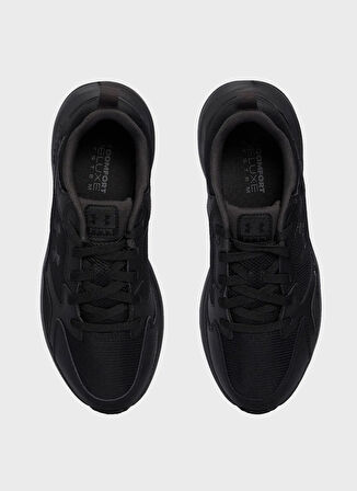 3026727-002 UA Charged Edge Standart Kalıp Deri Siyah Erkek Lifestyle Ayakkabı