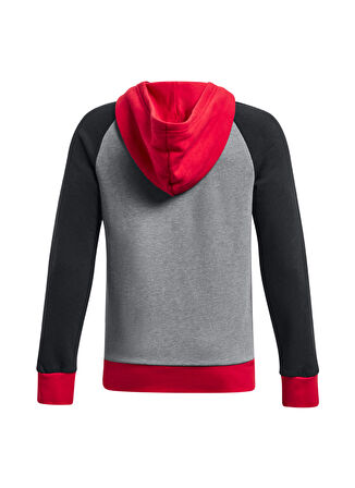 Under Armour Düz Erkek Siyah Sweatshırt 1379795-001 UA Rival Fleece Script