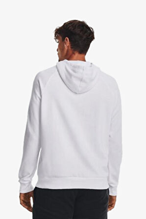 Under Armour Ua Rival Fleece Logo Hd Beyaz Erkek Sweatshirt 1379758-100