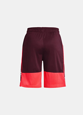 Under Armour Bordo Erkek Çocuk Bol Paça Bağlamalı Bol Kesim Düz Şort 1361802-602 UA Stunt 3.0 Shorts