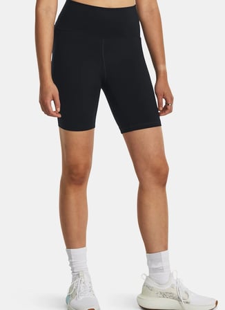 Siyah Kadın Lastikli Bel Dar Kalıp Tayt 1382521-001 Meridian Bike Short 7in