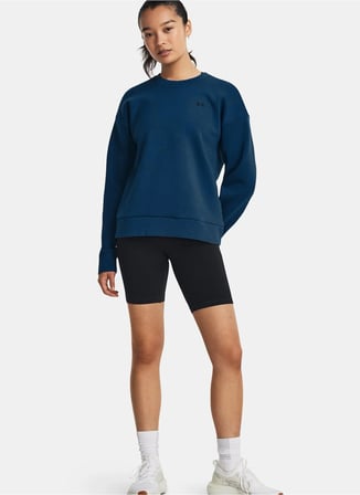 Siyah Kadın Lastikli Bel Dar Kalıp Tayt 1382521-001 Meridian Bike Short 7in