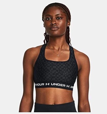 Under Armour Crossback Mid Print Kadın Spor Sütyeni