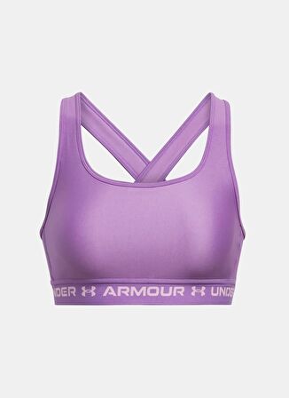 Under Armour 1361034-539 Crossback Mid Bra Lila Kadın Extra Slim Fit Sporcu Sütyeni