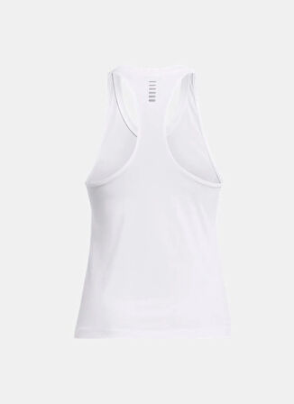 1382436-100 UA Launch Singlet U Yaka Fitted Beyaz Kadın Atlet