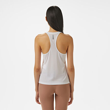 Under Armour Launch Singlet Kadın Beyaz Koşu Atlet