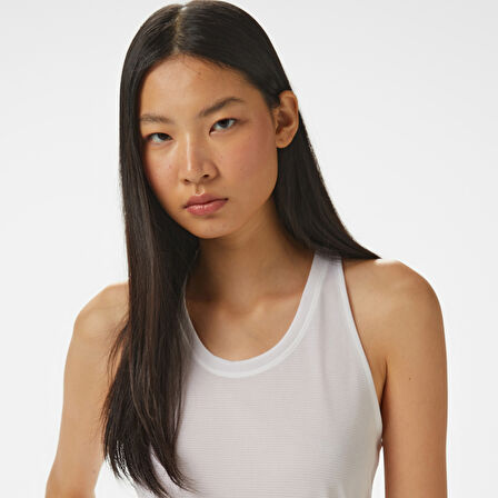 Under Armour Launch Singlet Kadın Beyaz Koşu Atlet