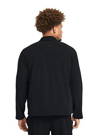 Under Armour 1383029-001 UA Unstoppable Vented J Siyah Gömlek Yaka Bol Kesim Erkek Zip Ceket