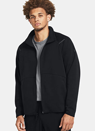 Under Armour Zip Ceket, XL, Siyah