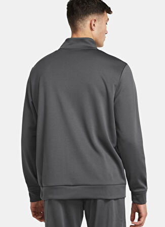Gri Erkek Fermuarlı Yaka Normal Kalıp Sweatshirt 1373358-025 UA Armour Fleece 1/4 Zi