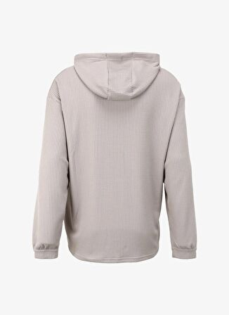 Under Armour 1383108-203 UA Rival Waffle Hoodie Kahve Erkek Kapüşon Yaka Oversize Sweatshirt