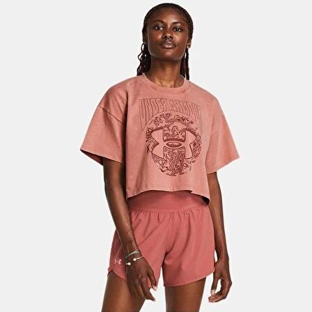 Under Armour Ua Hw Dusk To Dawn Crop Ss Kadın Sweat 1383048