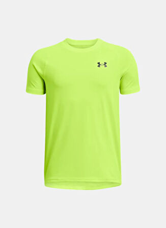 Under Armour Düz Sarı Erkek Çocuk T-Shirt 1363284-731-UA Tech 2.0 SS