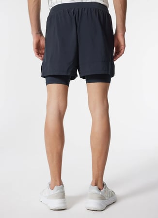 Under Armour 1382640-001 UA LAUNCH 5'' 2-IN-1 SH Siyah Erkek Slim Fit Şort  